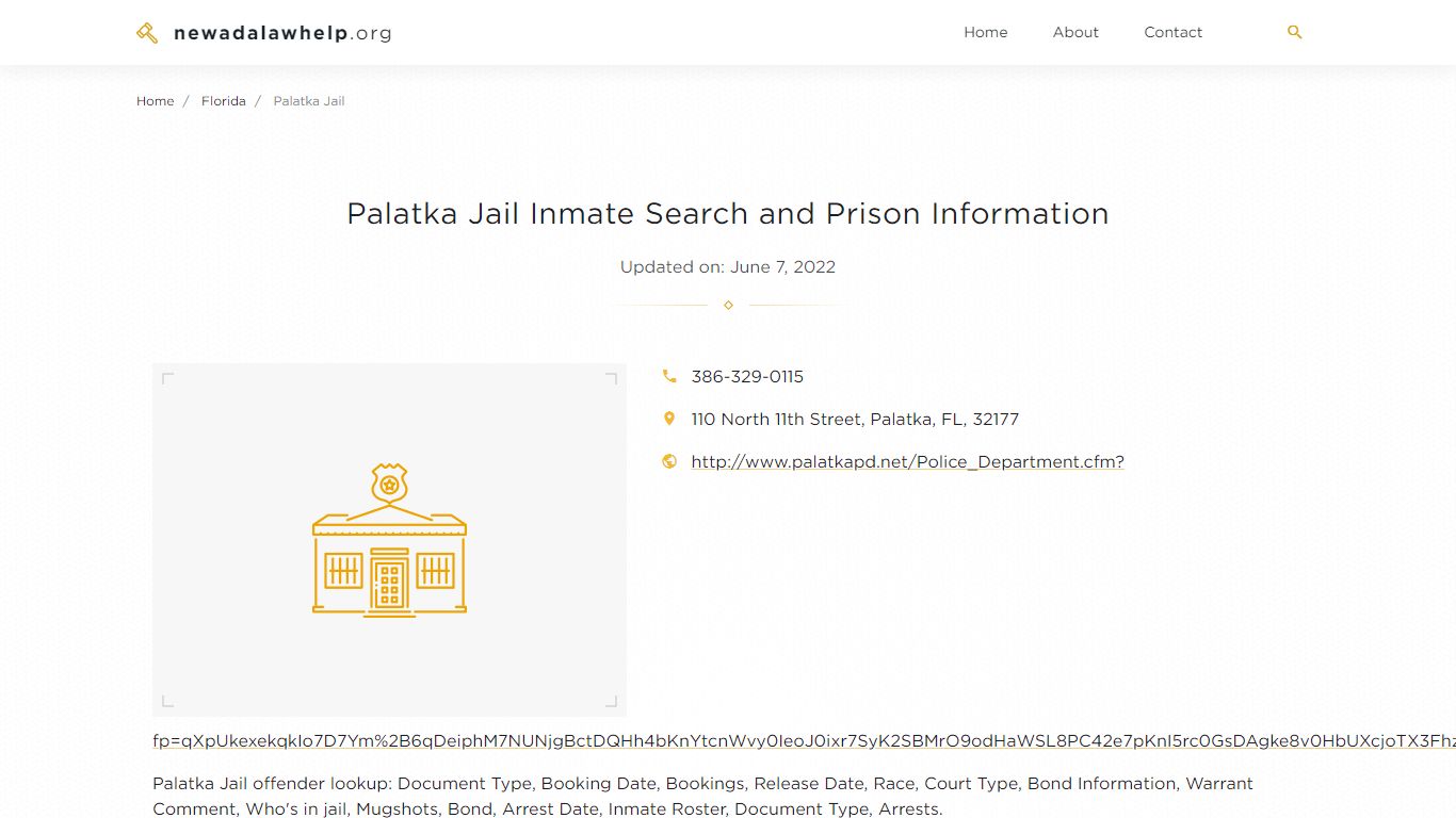 Palatka Jail Inmate Search, Visitation, Phone no ...