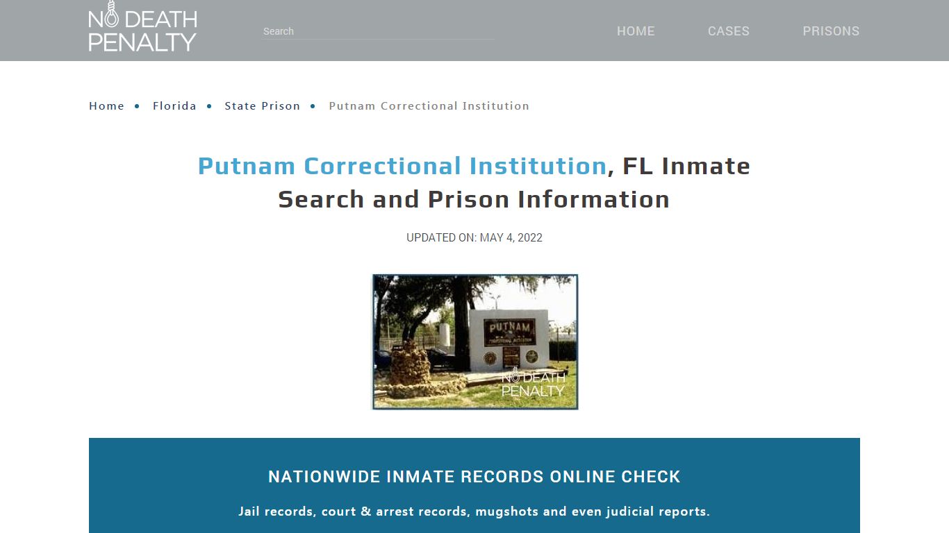 Putnam Correctional Institution, FL Inmate Search ...